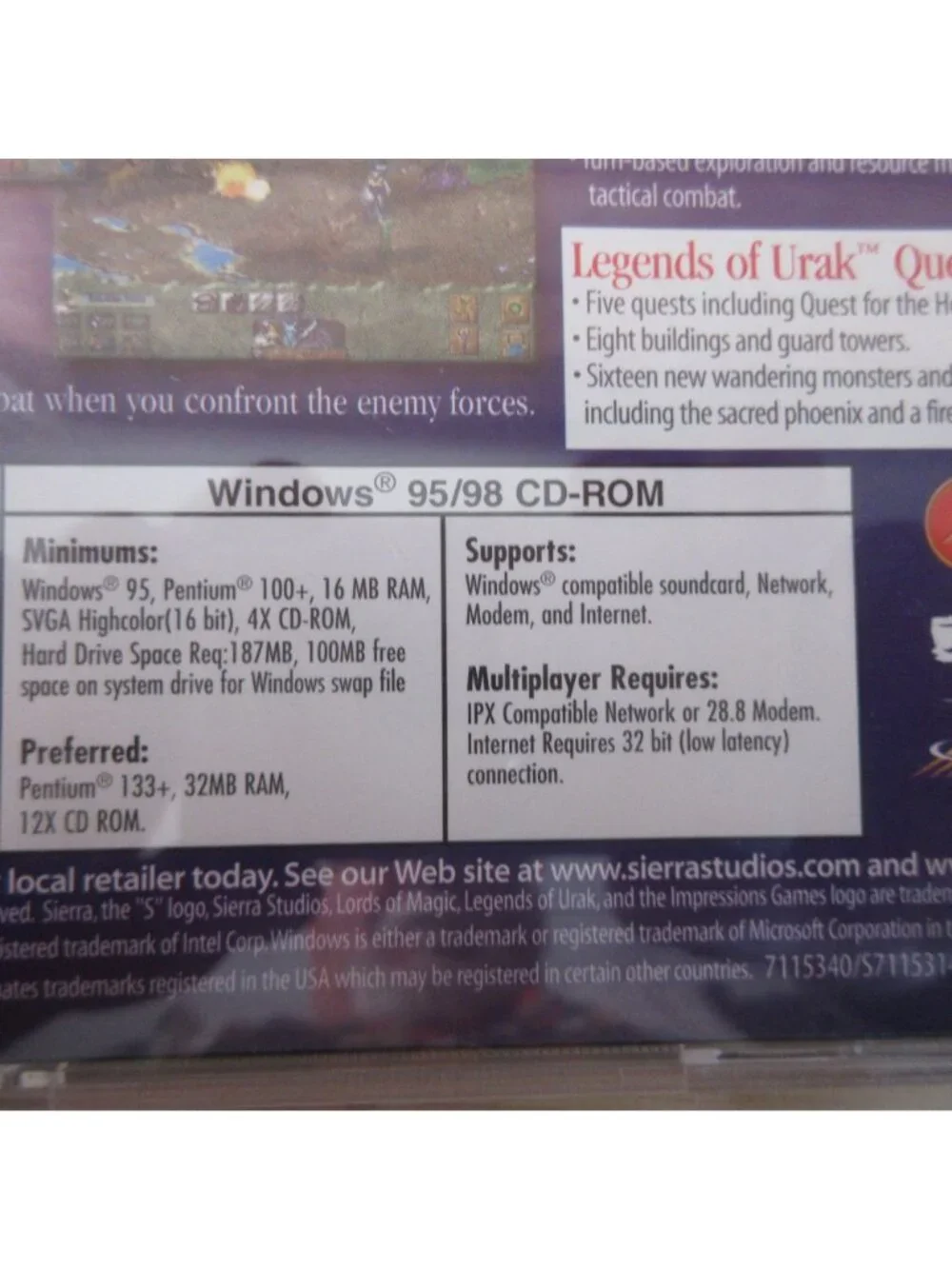 Lords of Magic Special Edition PC CD-ROM Computer Game 2000